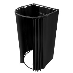 Kannettava sovitushuone paksulla polyesteriverholla rautaputkilla alumiiniputkilla yhden henkilön malli