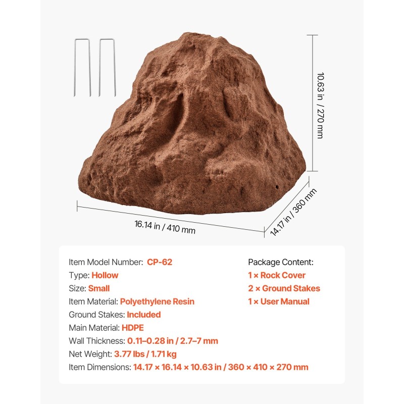 Keinotekoinen pieni kivipeite polyeteenihartsista maakiilat mukana kaivojen peittämiseen