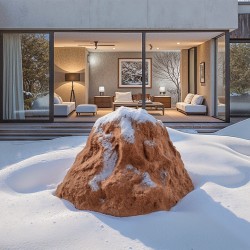 Keinotekoinen pieni kivipeite polyeteenihartsista maakiilat mukana kaivojen peittämiseen