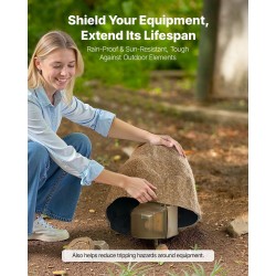 Keinotekoinen polyeteenihartsinen kivikupu pieni kaivonkansien peittämiseen hiekanruskea maakiilat mukana