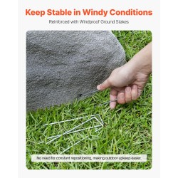 Keinotekoinen polyeteeninen keskikokoinen kivikupu kaivonkansien peittämiseen mukana maakiilat