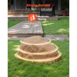 Keinotekoinen polyeteenihartsinen kivikansi pienikokoinen maakiilat mukana kaivonkansien peittämiseen