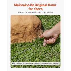 Keinotekoinen polyeteenihartsinen kivikansi pienikokoinen maakiilat mukana kaivonkansien peittämiseen