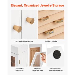 Korurasia 360 asteen pyörivä valkoinen MDF-runko PU-nahka flanellivuori magneettinen ovi