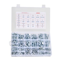 Pultti ja mutterilajitelma 566 osaa seosterästä tuumakokoisilla kierteillä