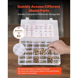 Pultti ja mutterilajitelma 906 osaa seosterästä luokka 8.8 M4 M5 M6 M8