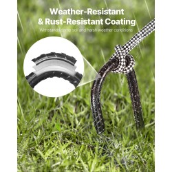 J-muotoiset harjateräsmaakiilat galvanoitua terästä 406 mm pituus halkaisija 10 mm 16 kpl