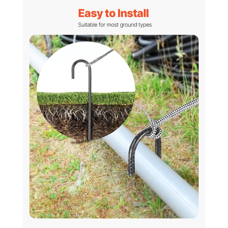 J-koukun muotoiset harjateräskiilat galvanoitua terästä 406 mm 10 mm 24 kpl