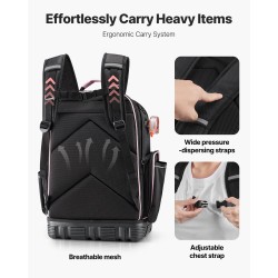 Työreppu 56 taskua 600D ja 1680D polyesteri oxford kangas kannettavalle tietokoneelle