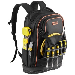 Työreppu 65 taskua kannettavan tietokoneen lokero 1680D polyesteri PVC pohja