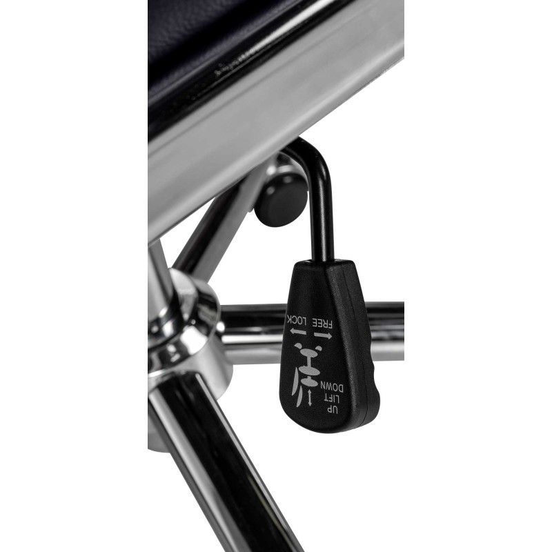 Cleveland ergonominen toimistotuoli säädettävällä keinumekanismilla ja nahkaverhoilulla