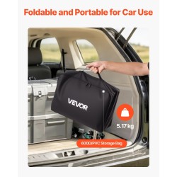 Vetokoukkuun kiinnitettävä kuljetuslaukku 840D PVC vesitiivis 30Cu.ft musta