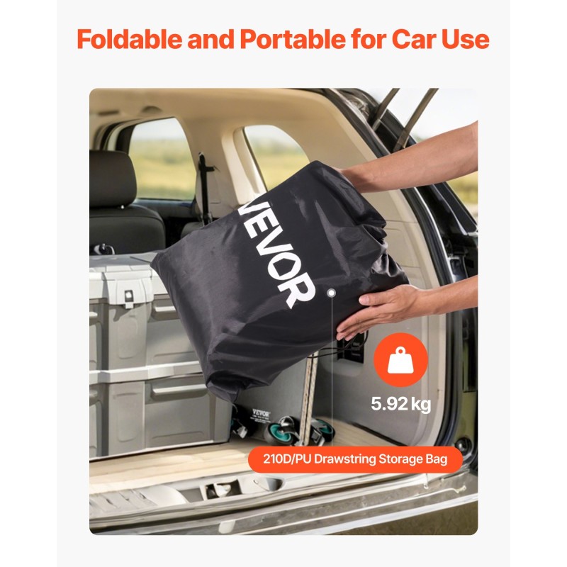 Kuormalaukku avolavalle 840D PVC vedenpitävä 1300x1020x555 mm