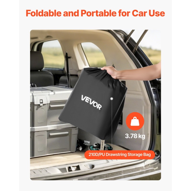 Vetokoukun tavaralaukku noin 566 l PVC-pinnoitettu vedenpitävä musta