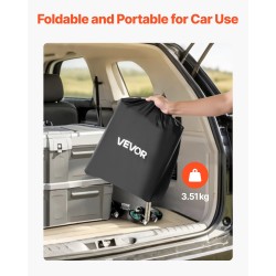 Tavaralaukku vetokoukkuun 840D PVC vedenpitävä 20Cu.ft musta taitettava