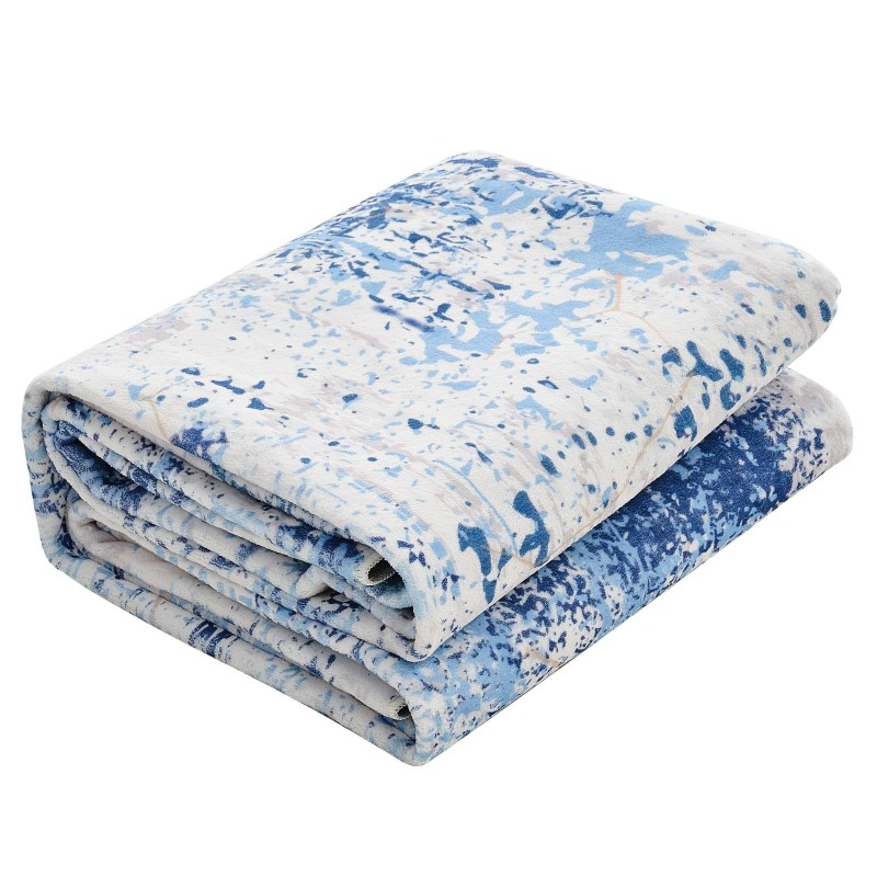 Matto tekokashmir 152 x 213 cm sininen pehmeä liukumaton tausta