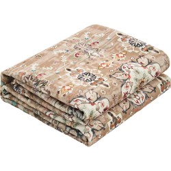 Aluematto 360 g tekokashmir 1829 x 2743 mm pesunkestävä liukumaton ruskea vihreä retrotyylinen