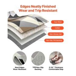 Pestävä aluematto 360 g keinokashmir TPR-pohja 1524 x 2134 mm tummanharmaa