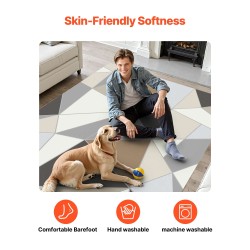 Pestävä aluematto 360 g keinokashmir TPR-pohja 1524 x 2134 mm tummanharmaa