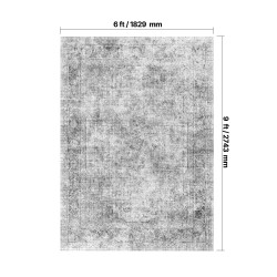 Matto 1829 x 2743 mm 360 g tekokashmir liukuestopohja boheemi harmaa