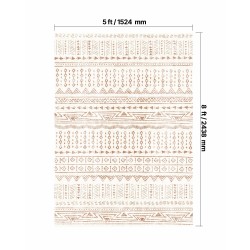 Matto 1524×2438 mm 6 mm tekokashmirilla liukuestetaustalla beige