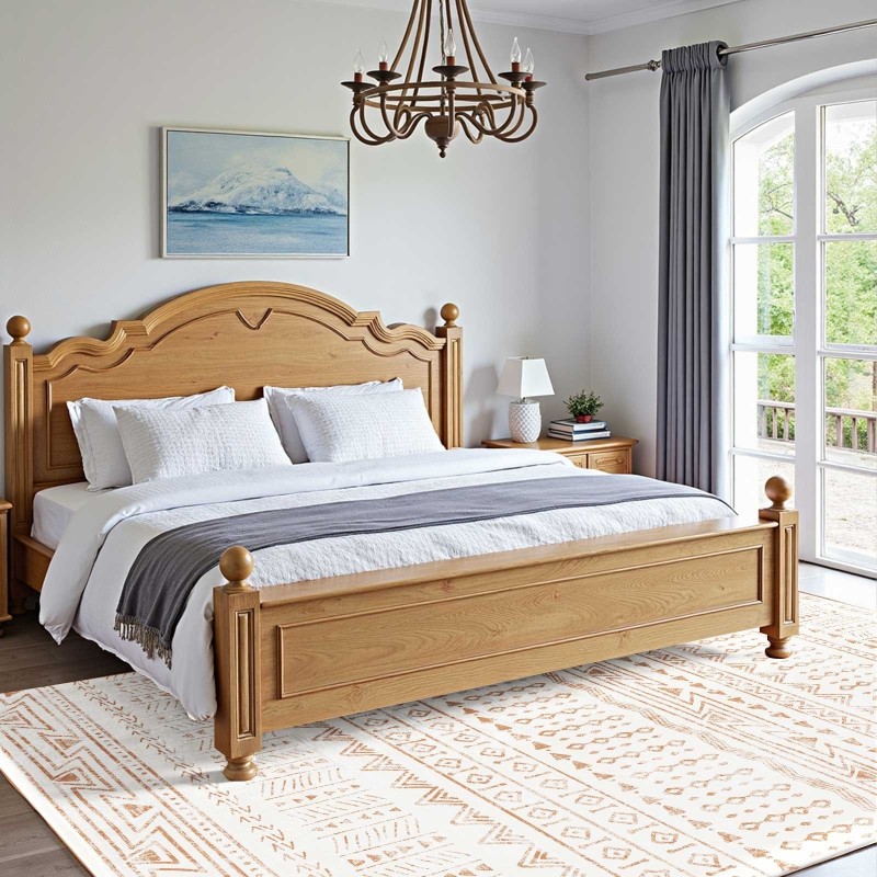 Matto 1524×2438 mm 6 mm tekokashmirilla liukuestetaustalla beige