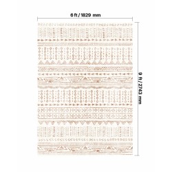 Matto keinotekoinen kashmir 1829 x 2743 mm beige pestävä liukumaton