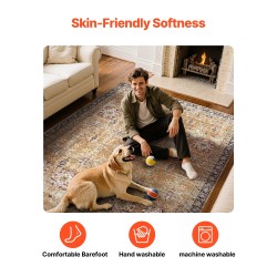 Matto tekokashmir 2286x2896 mm 6 mm paksu TPR-pohjalla ruskeavihreä