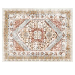 Matto 2743 x 3658 mm 6 mm tekokashmir TPR-tausta sisäkäyttöön vintage-tyylinen