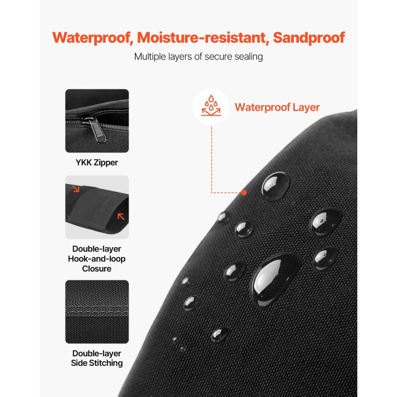 Treenaussandbag Nylon Cordura 1050D musta tyhjä 56–90 kg 900x410x410 mm