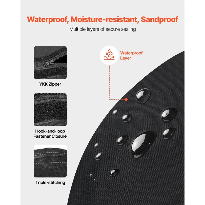 Treeni-hiekkasäkki 45 kg nylon Cordura 1050D PU-pinnoite koko kehon harjoitteluun