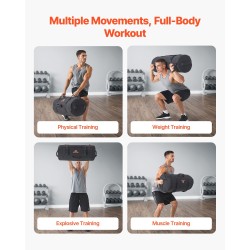 Harjoitteluhiekkasäkki Cordura 1050D nylon ulkosäkki 23–56 kg musta