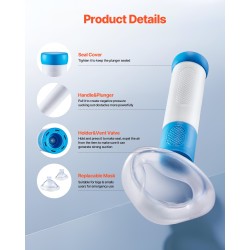 Tukehtumisen ensiapulaite muovista mekaaninen imu kaksi maskia