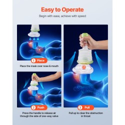 Tukehtumisen pelastuslaite PVC- ja PE-materiaalista manuaalinen kevyt monikokoisilla naamareilla säilytyslaukulla