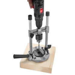 Siirrettävä porausopas alumiiniseospohjalla säädettävät kulmat 45 90 puu ja metallitöihin