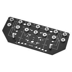 Porausjigi alumiiniseos 223x100x5 mm 2 poranterää hyllyjen ja saranoiden asennukseen