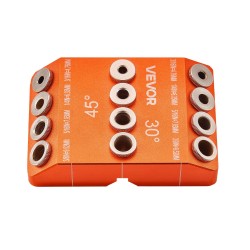 Monikulmainen poraohjain alumiinirunko 30° 45° ja 90° kulmilla kaksitoista poraholkia