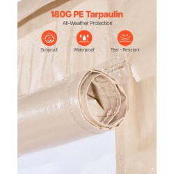 Talvikatospeite 180G PE-pressu 3,08×4,39 m kovakattoiselle paviljongille