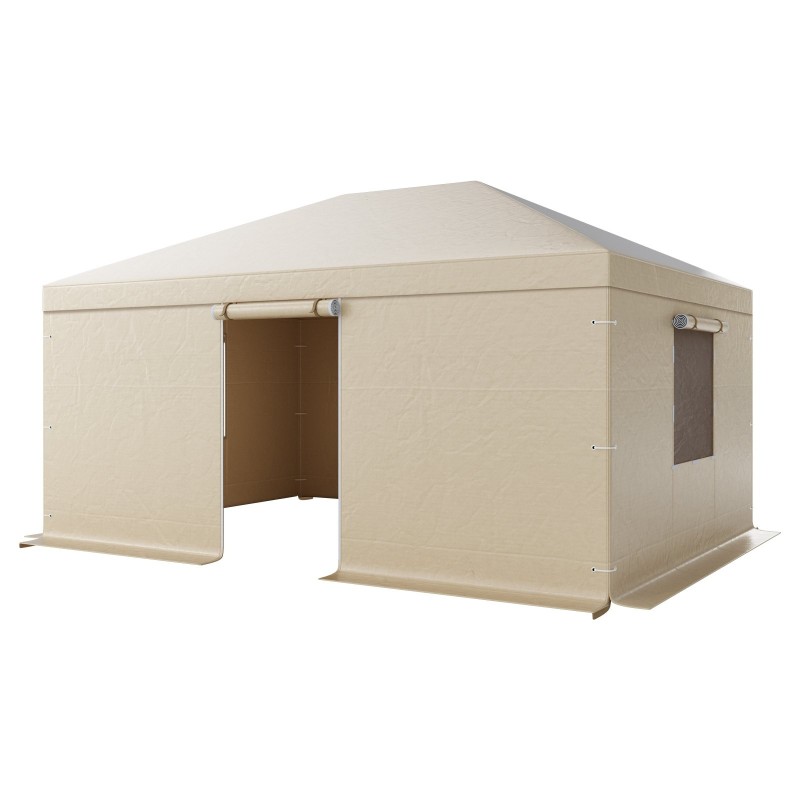 Talvisuojapeite 180G PE-pressu sopii 3.68×4.90 m kovakattoiselle paviljongille