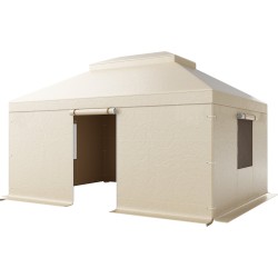 Talvisuojapeite kovakattoiselle kaksitasoiselle paviljongille 180G PE-pressu 3,66 x 4,87 m