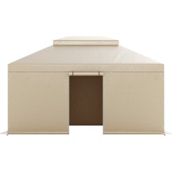 Talvisuojapeite kovakattoiselle kaksitasoiselle paviljongille 180G PE-pressu 3,66 x 4,87 m