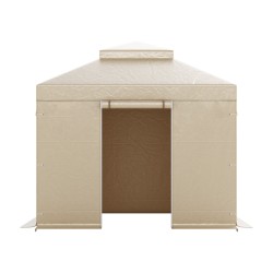 Paviljongin talvisuoja 180G PE 3,05×3,05 m kaksikerroksinen ikkunallinen