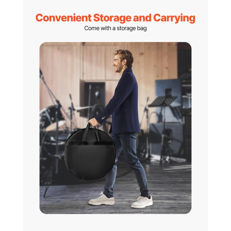 6-osainen symbaalisetti 201-ruostumatonta terästä 10–20 tuumaa harjoitteluun ja esiintymiseen