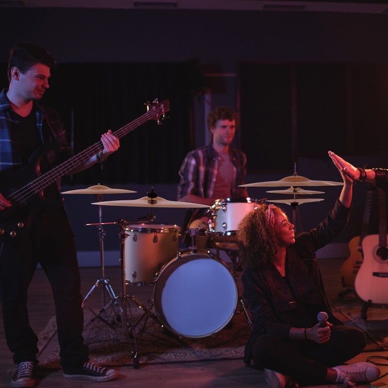 4-osainen symbaalipaketti 14 16 18 ja 20 tuumaa 201-ruostumaton teräs