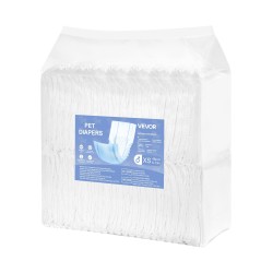 Kertakäyttöiset urospuolisten koirien vaipat pieni koko yhdeksänkymmentäkuusi kappaletta erittäin imukykyinen ydin vuotosuoja