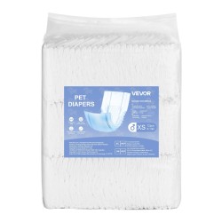 Kertakäyttöiset uroskoirien vaipat XS vyötärö 15 33 cm 144 kpl imukykyisellä ytimellä