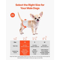 Kertakäyttöiset uroskoirien vaipat XS vyötärö 15–33 cm 144 kpl imukykyisellä ytimellä