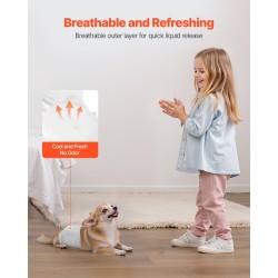 Kertakäyttöiset uroskoirien vaipat XS vyötärö 15–33 cm 144 kpl imukykyisellä ytimellä