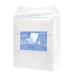 Kertakäyttöiset uroskoirien vaipat XS vyötärö 15–33 cm 144 kpl imukykyisellä ytimellä