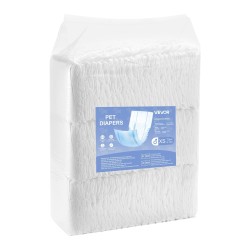 Kertakäyttöiset uroskoirien vaipat XS vyötärö 15–33 cm 144 kpl imukykyisellä ytimellä